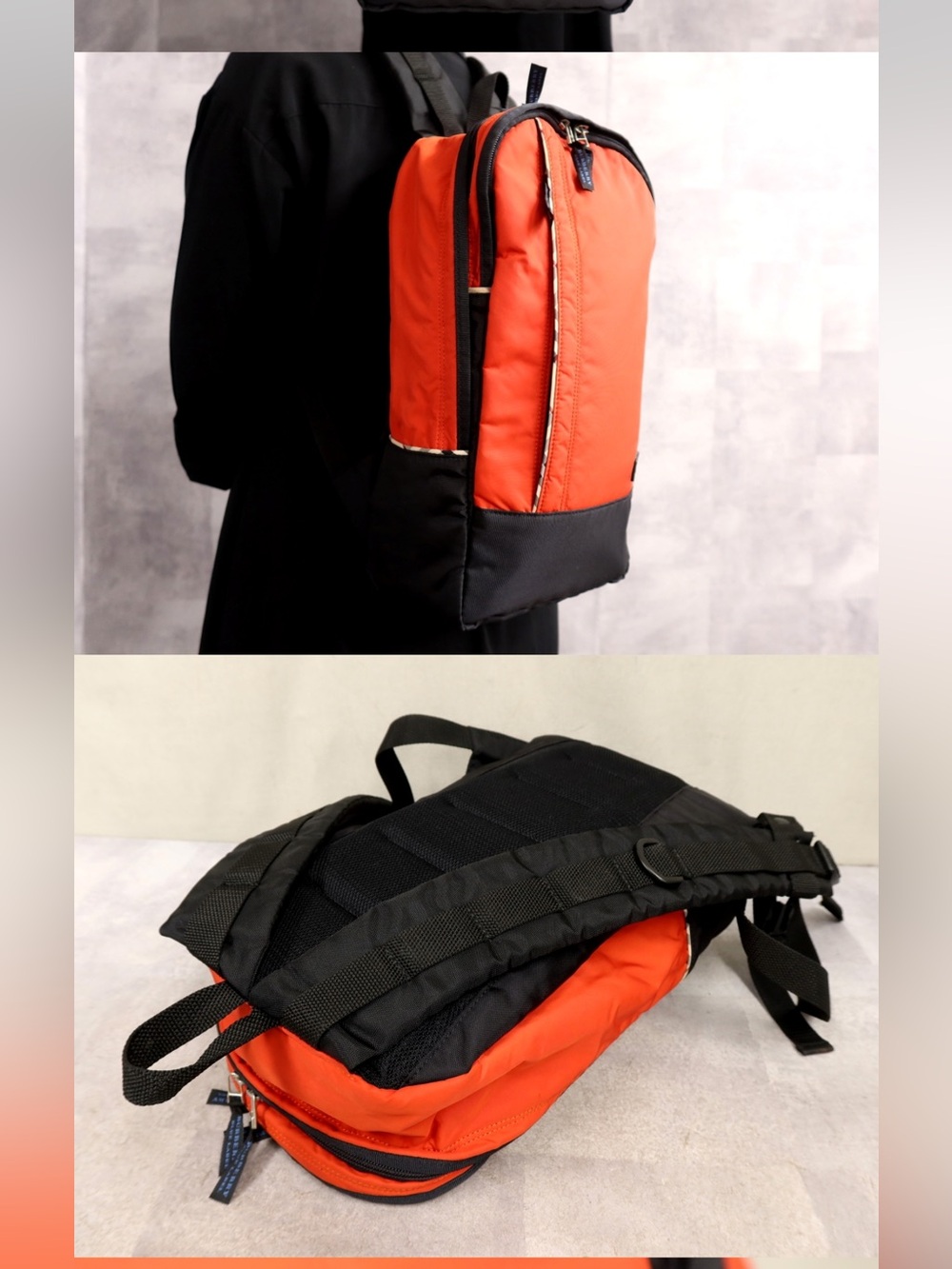 Burberry blue label Orange Backpack - - Picture 3 of 10